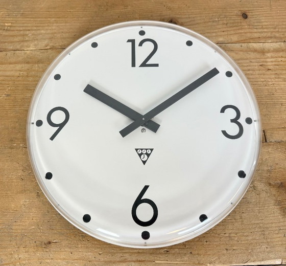 Image 1 of Vintage Office Wall Clock from Pragotron, 1980s