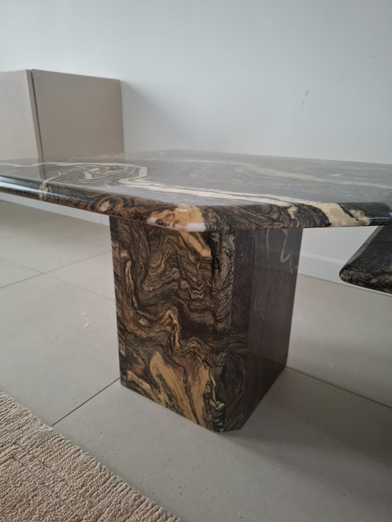 Set of Vintage Cipollino Marble Side Tables – Stone (photo 6 of 7)
