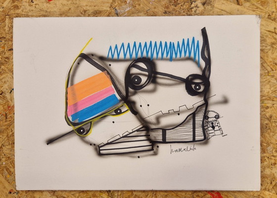 Image 1 of Original drawing Hamelink : Love is ok .