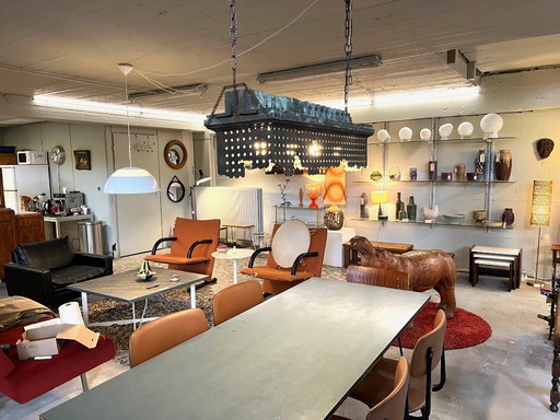 Lámpara colgante de aspecto industrial único de Kor Smeenge