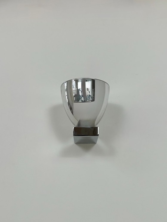 Image 1 of Applique vintage, cromo e vetro, Francia, 1970