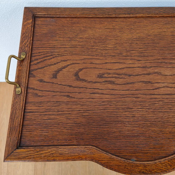 Image 1 of Meuble à thé/meuble d'appoint ancien avec plateau amovible.