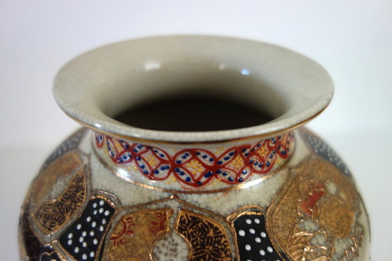 Image 1 of Satsuma vaas midden 20e eeuw H31cm