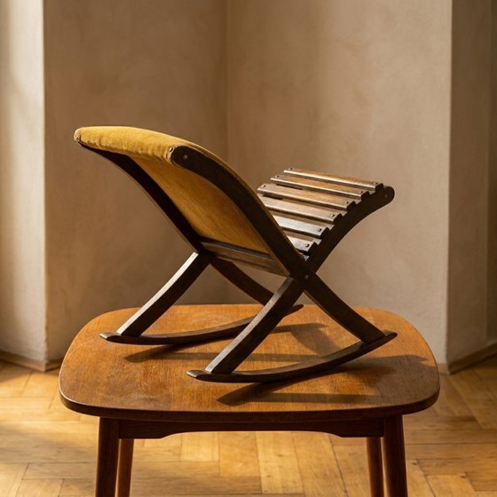 Image 1 of Vintage knielkruk, houten gebedsbank uit het midden van de 20e eeuw, jaren 70, Europees