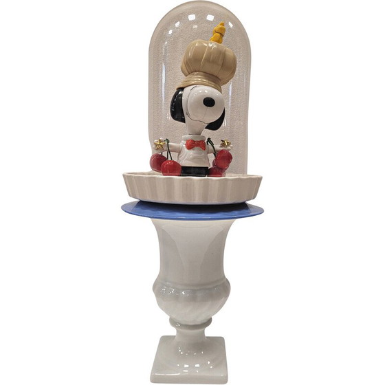 Image 1 of Vintage sculpture "Snoopy Totem" by Christine Guiglio, France