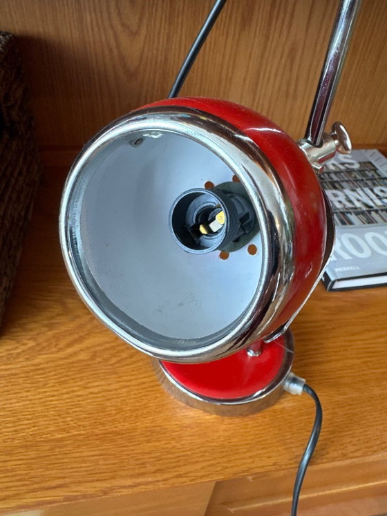 Image 1 of Vintage red Eyeball tall lamp