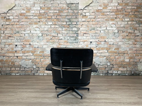 Herman Miller Eames Lounge Chair + Ottoman – Zwart | C. & R. Eames – Stoelen / fauteuils, Leather, Metal (photo 7 of 11)