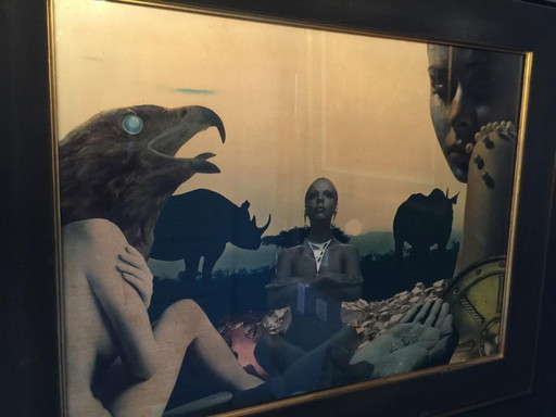 D'après Carlos De Radzitzky, Composition Surréaliste, années 1960, Collage de papier