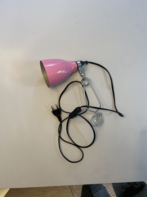 Projecteur à pince rose gai - Culot E14 – spotjes, Metal