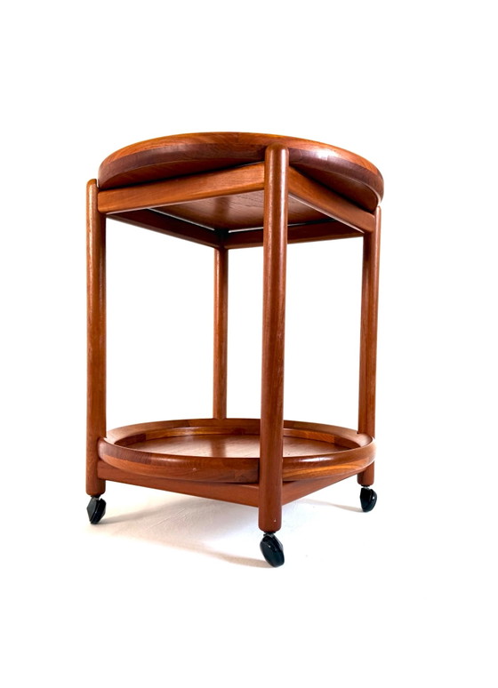 Carrello bar vintage in teak, Hans Bølling, Salin Nyborg ‘60 – Carrelli bar, Legno, Metallo (photo 8 of 10)