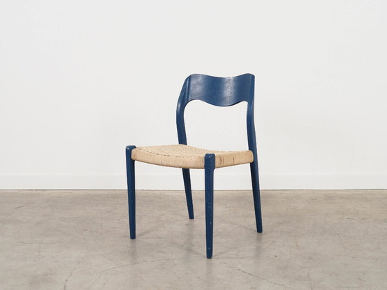 Image 1 of Sedia in teak blu, design danese, anni '60, designer: Niels Otto Møller