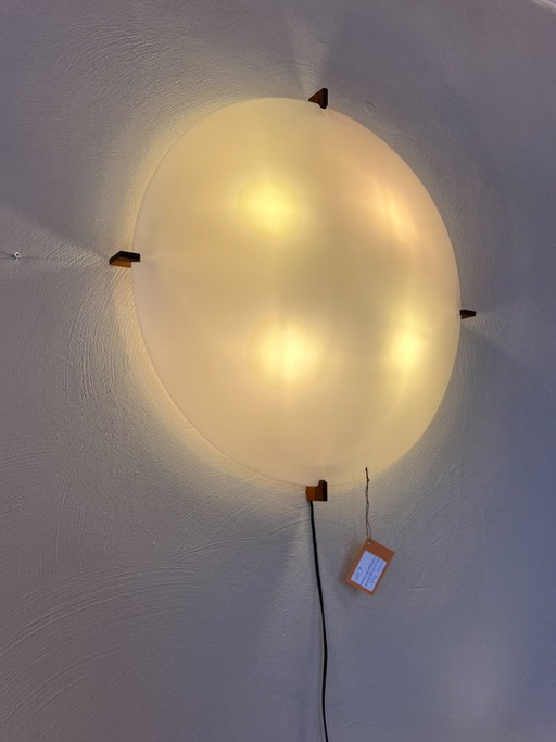 Vintage XXL Wandlamp, Plafo, Uno & Östen Kristiansson Voor Luxus
