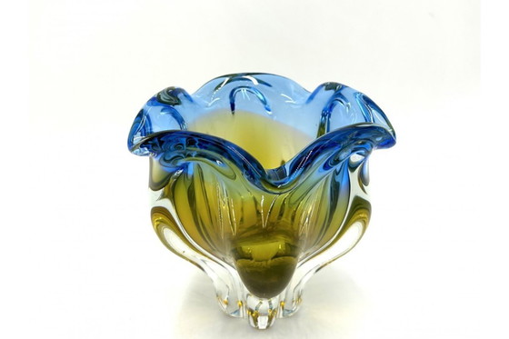 Image 1 of Glass bowl - ashtray, Czech Republic, 1960s