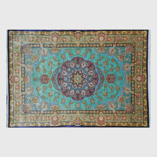 Alfombra turca contemporánea de seda | Anudada a mano | Alfombra de lujo | 200 × 300 cm (79 × 118 pulgadas) (photo 2 of 9)