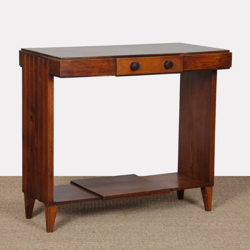 Houten consoletafel, Frans werk uit de jaren 1940-1950.