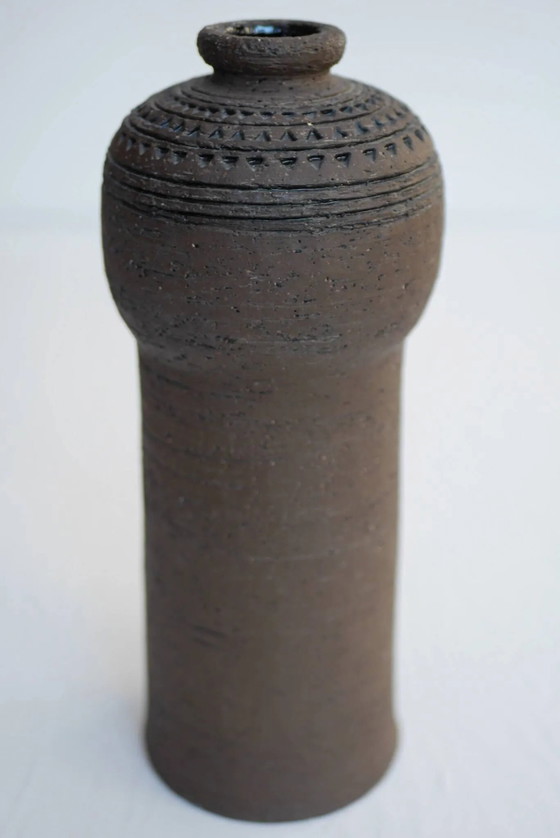 Image 1 of Modernist, earthenware ceramic vase by Inger Persson for Rörstrand, Sweden