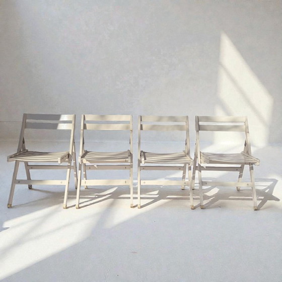 Image 1 of Sedie pieghevoli di design italiano dei Fratelli Reguitti (set di 4)