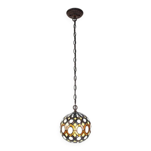 Suspension Tiffany ronde