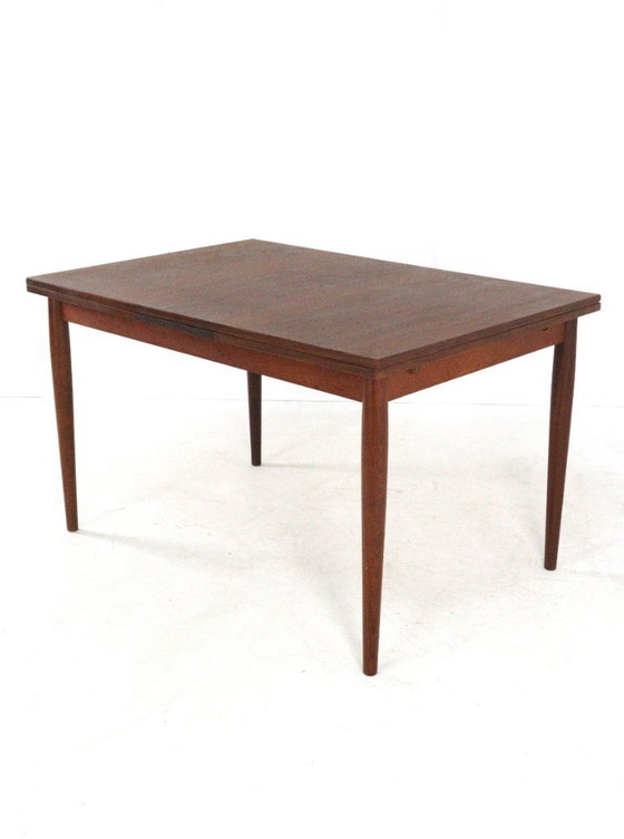 Image 1 of Lübke extendable rectangular dining table vintage