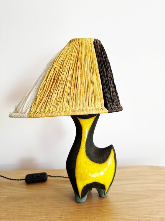 Image 1 of Vintage lamp by Lilette and Gilbert Valentin for Les Archanges, France 1950