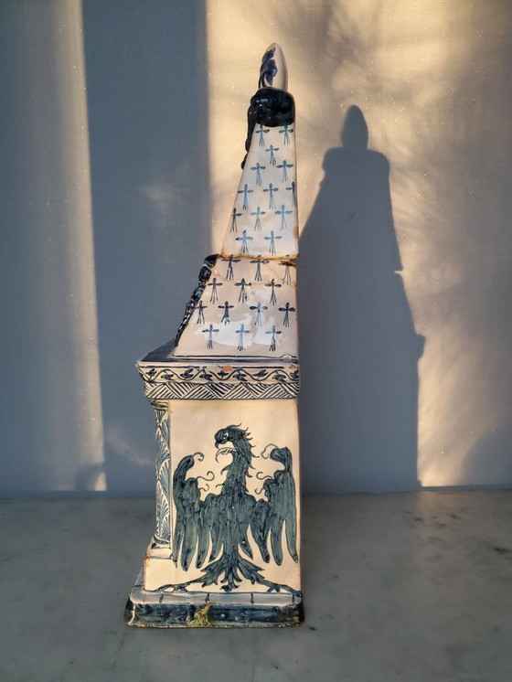 Image 1 of Delfts blauw - Miniatuur schouw - 18e eeuw (Ref 3875)