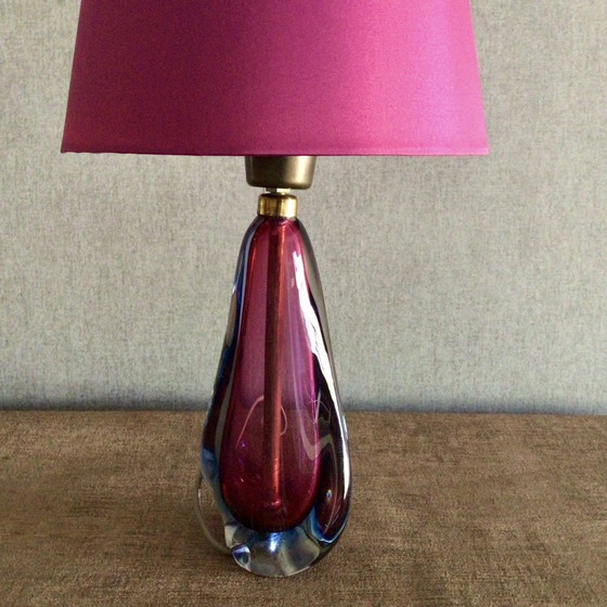 Image 1 of Vintage Table Lamp Of Crystal Glass