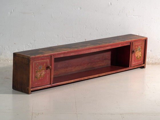 Antique low cabinet in elm wood – China, circa 1900 – Sideboard cabinet, Iron (photo 6 of 40)