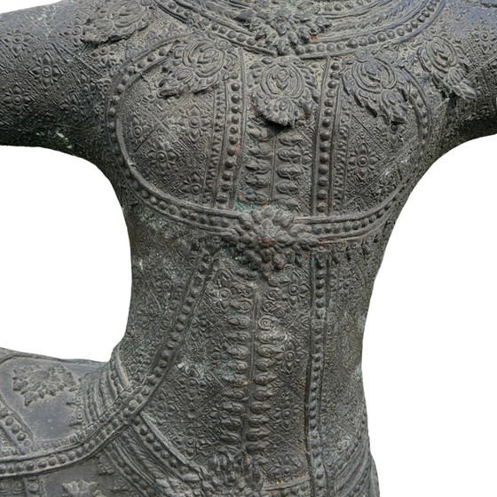 Monumentaal Bronzen Phra Ram (Rama) Boogschutter – Thailand – 168 × 110 cm – Beeldhouwkunst (photo 3 of 11)