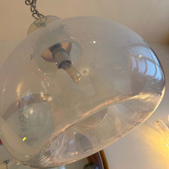 Image 1 of plafonnier en verre opalescent de Murano