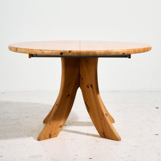 Image 1 of MK10156 Esstischgarnitur aus Kiefernholz von Rainer Daumiller für Hirtshals Savvaerk, 5er-Set