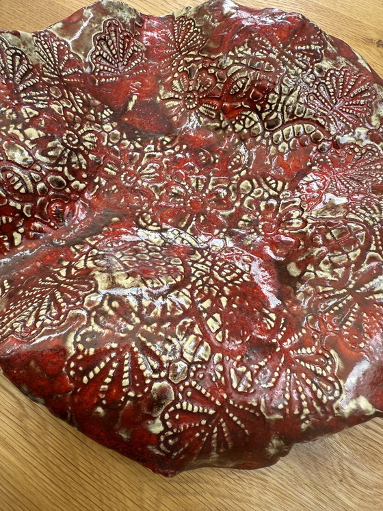 Image 1 of Piatto da frutta decorativo in ceramica