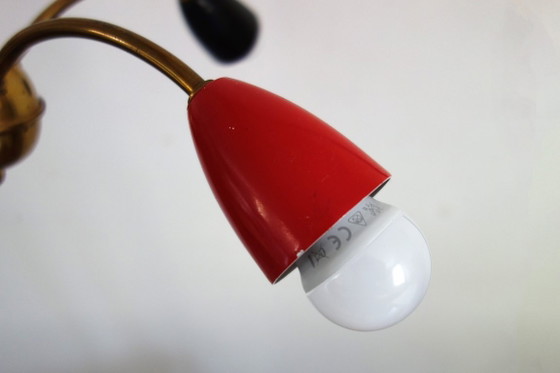 Image 1 of Sputnik kroonluchter met 4 armen, jaren 60