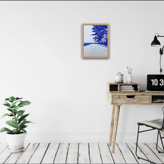 Image 1 of Acryl op 300g fabriano papier.  Formaat 40x30cm.