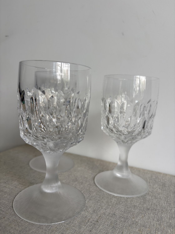 Image 1 of Verres à vin en cristal vintage Peill & Putzler 3x