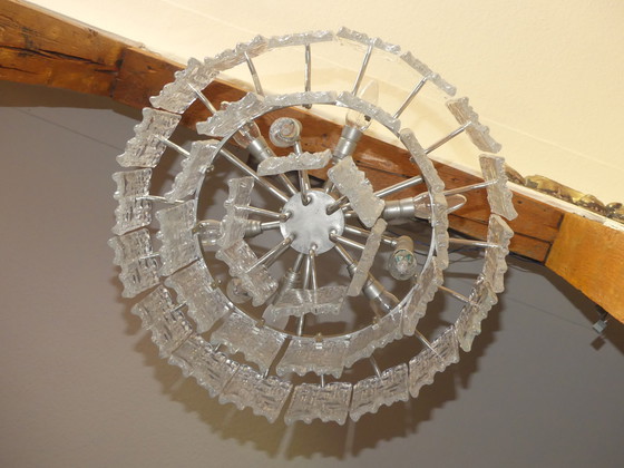 Image 1 of Kalmar plafonnier lustre verre glace Uk4aeb