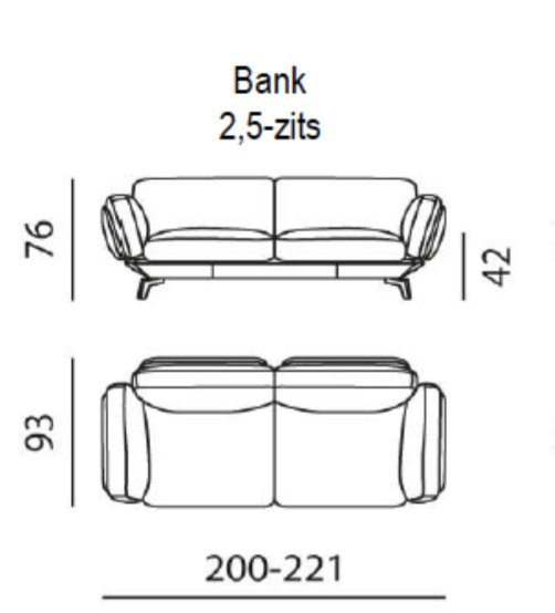 Image 1 of Leolux Nardo sofas (2.5 & 3.5 seats) grey, as good as new.