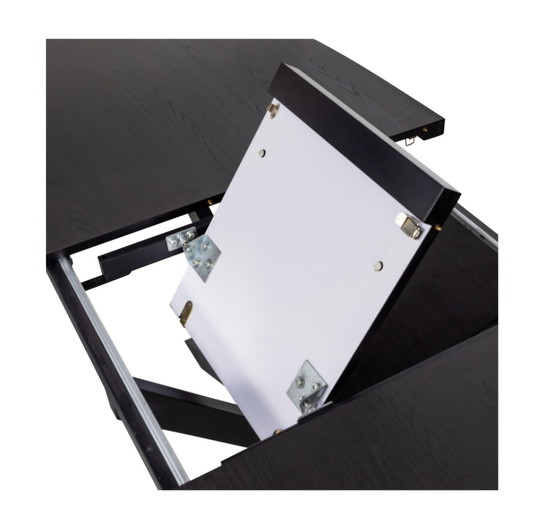 Image 1 of Mesa de comedor extensible WOOOD Arros negra