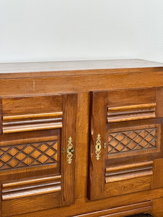 Image 1 of Credenza bassa in rovere Art Déco, Francia, 1940