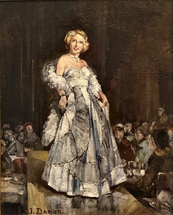 Image 1 of Oil on panel – Belgian School, early 20th century – Signed work