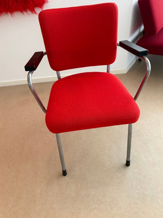 Image 1 of Gispen | armstoel nr 352 / 1271 | Ch. Hoffman | Kvadrat Tonus | bureaustoel | rood 