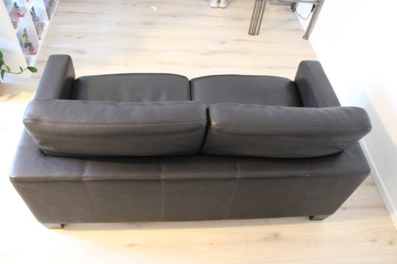 Image 1 of 1970s De Sede Lounge Set: DS-17 2-Seater & DS-55 Armchair with Ottoman