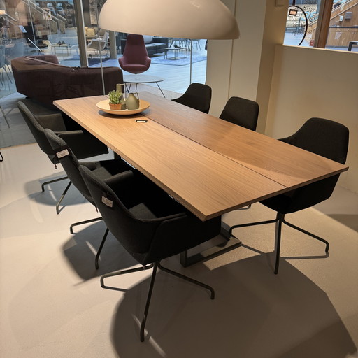 Mobitec Japura dining table - 240x100 with Lotus dining chair (set of 6)