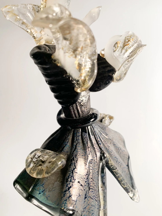 1960s Hand-blown Murano Glass Figurative Statue Attributable to Salviati – Sculpture (photo 6 of 14)