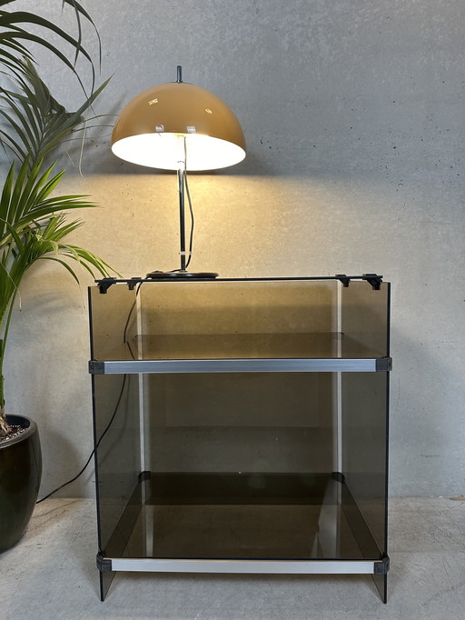 Meubles Hi-Fi au design vintage - verre fumé