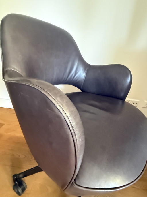 Baxter Leather Spinning Top – bureaustoelen, Metal (photo 2 of 5)