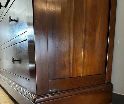 Originele Grange France ladekast / commode – Kersenhout (XM 500) – ladekasten, Metal, Wood (photo 2 of 5)
