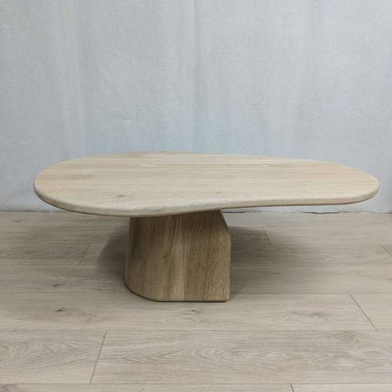 Image 1 of Organic coffee table | column leg | solid oak