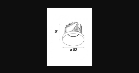 Image 1 of Modulaire - Smart Kup 82 LED GE Lampe encastrée noire