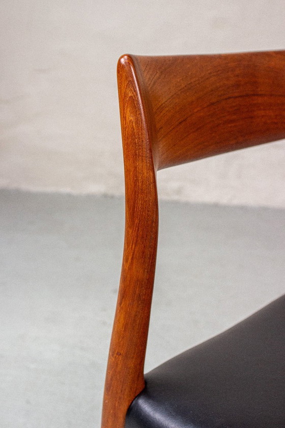 6 sedie Niels O. Möller modello 77 in teak danese, vintage anni '60 – Niels Otto Møller, Sedie da pranzo (photo 12 of 21)