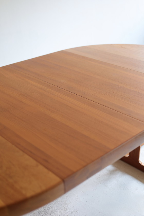 Image 1 of Table de salle à manger extensible en teck, années 1950/60